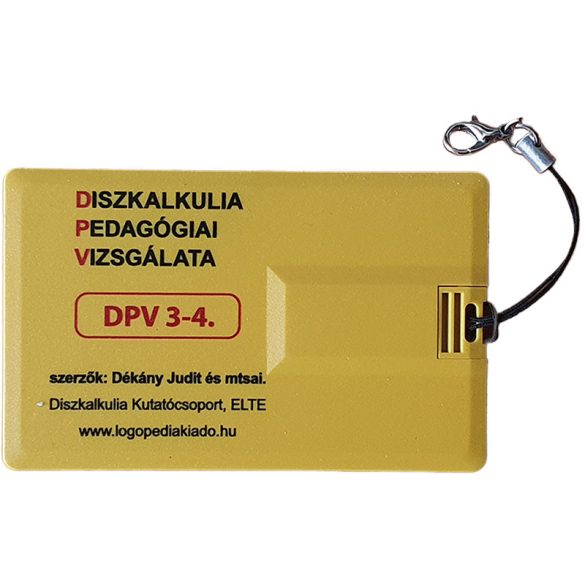 DPV 3-4 (pendrive és vizsgáló űrlapkollekció)